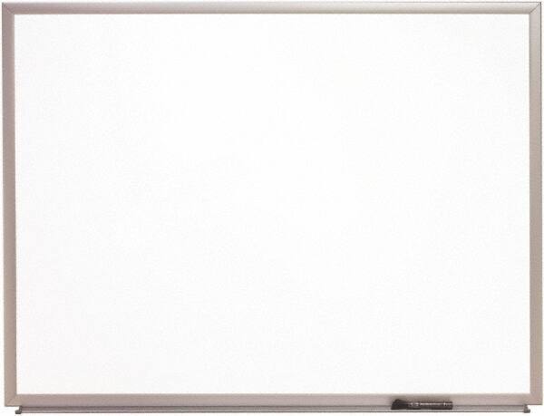 Ability One - 2" High x 22" Wide Porcelain on Steel Magnetic Marker Board with Wood Frame - Porcelain, 26" Deep - Caliber Tooling