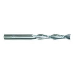 1 Dia. x 6 Overall Length 2-Flute Square End Solid Carbide SE End Mill-Round Shank-Center Cut-Uncoated - Caliber Tooling