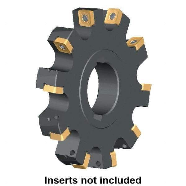 Kennametal - Arbor Hole Connection, 0.3587" Cutting Width, 2.571" Depth of Cut, 200mm Cutter Diam, 1.9685" Hole Diam, 13 Tooth Indexable Slotting Cutter - KSSS Toolholder, SP.T 10T3.. Insert, Right Hand Cutting Direction - Caliber Tooling