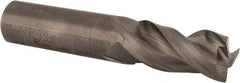 Kennametal - 3/4", 3 Flute, Single End, Solid Carbide, 0.03" Corner Radius End Mill - 4" OAL, 38° Helix, Right Hand Flute, 1-5/8" LOC, Right Hand Cut - Caliber Tooling