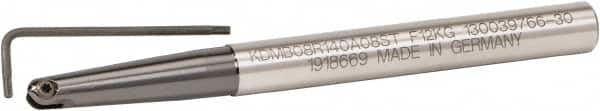 Kennametal - 16mm Cut Diam, 8mm Max Depth of Cut, 16mm Shank Diam, 175mm OAL, Indexable Ball Nose End Mill - 67mm Head Length, Straight Shank, KDMB Toolholder, KDMB 16.. Insert - Caliber Tooling