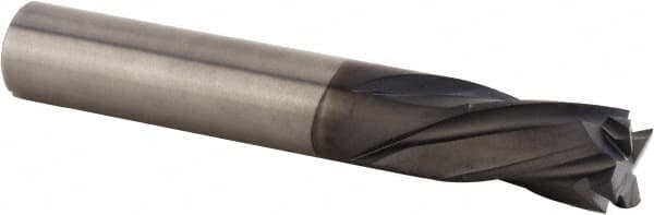 Kennametal - 10mm Cutting Diam x 18.01mm Length of Cut, 4 Flute, Compression Spiral Router Bit - Diamond Coated, Right Hand Cut, Solid Carbide, 83mm OAL x 10mm Shank Diam, Double Edge, 25° Helix Angle - Caliber Tooling