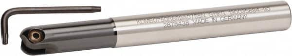 Kennametal - 5/8" Cut Diam, 5/16" Max Depth of Cut, 5/8" Shank Diam, 140mm OAL, Indexable Ball Nose End Mill - 36.07mm Head Length, Straight Shank, KDMB Toolholder, KDMB 0625.. Insert - Caliber Tooling