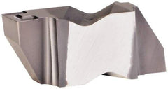 Kennametal - 3M400NG K Grade KCU10, 3.99mm Cutting Width Carbide Grooving Insert - 3.81mm Max Depth of Cut, Left Hand, 0.32mm Corner Radius, AlTiN Finish - Caliber Tooling