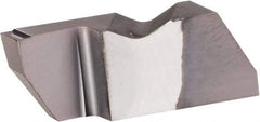 Kennametal - 3125NFD K Grade KCU25, 3.18mm Cutting Width Carbide Grooving Insert - 6.35mm Max Depth of Cut, Left Hand, 0.19mm Corner Radius, AlTiN Finish - Caliber Tooling