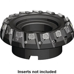 Kennametal - 160mm Cut Diam, 40mm Arbor Hole, 5.9mm Max Depth of Cut, 20° Indexable Chamfer & Angle Face Mill - 12 Inserts, SPHX 1205... Insert, Right Hand Cut, 12 Flutes, Series Fix-Perfect - Caliber Tooling