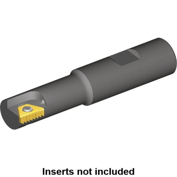 Kennametal - 9mm Cut Diam, 17mm Max Hole Depth, 20mm Shank Diam, Internal/External Indexable Thread Mill - Insert Style STN 10, 10.4mm Insert Size, 1 Insert, Toolholder Style TMS, 84mm OAL - Caliber Tooling