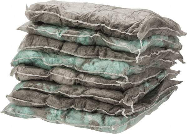 PRO-SAFE - 18 Inch Long x 18 Inch Wide x 2 Inch High, Gray Sorbent Pillow - 28 Gallon Capacity, Universal - Caliber Tooling