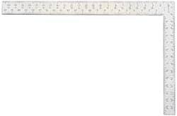 Starrett - 24" Blade Length x 2" Blade Width, 16" Base Length x 1-1/2" Base Width Steel Square - 2 Inch Wide Blade, 1-1/2 Inch Wide Base - Caliber Tooling