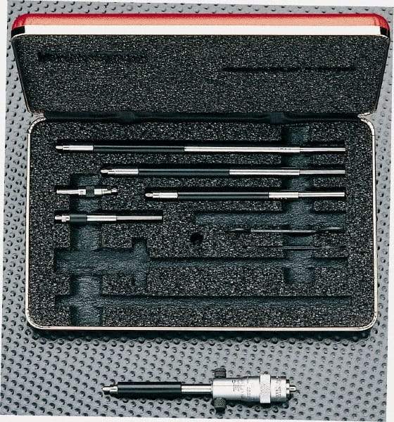 Starrett - 50 to 800mm, Mechanical Inside Micrometer Set - 0.01mm Graduation, Friction Thimble - Caliber Tooling