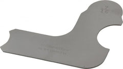 Starrett - 7/16 Inch Radius Gage - Satin Chrome Finish, Stainless Steel - Caliber Tooling