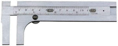 Starrett - 0 to 3-1/2" Stainless Steel Vernier Caliper - 1/32" Graduation, 1-3/8" Jaw Depth, 0.001" Accuracy, Thumb Lock - Caliber Tooling