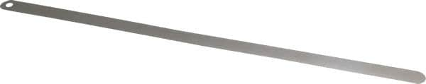 Starrett - 0.05mm Thick x 1/2 Inch Wide x 300mm Leaf Length, Parallel Feeler Gage - Tempered Steel - Caliber Tooling