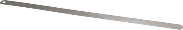 Starrett - 0.06mm Thick x 1/2 Inch Wide x 300mm Leaf Length, Parallel Feeler Gage - Tempered Steel - Caliber Tooling