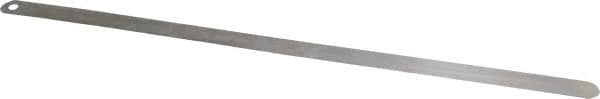 Starrett - 0.08mm Thick x 1/2 Inch Wide x 300mm Leaf Length, Parallel Feeler Gage - Tempered Steel - Caliber Tooling