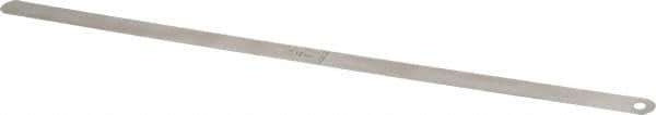 Starrett - 0.1mm Thick x 1/2 Inch Wide x 300mm Leaf Length, Parallel Feeler Gage - Tempered Steel - Caliber Tooling