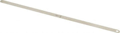 Starrett - 0.15mm Thick x 1/2 Inch Wide x 300mm Leaf Length, Parallel Feeler Gage - Tempered Steel - Caliber Tooling