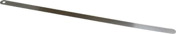 Starrett - 0.3mm Thick x 1/2 Inch Wide x 300mm Leaf Length, Parallel Feeler Gage - Tempered Steel - Caliber Tooling