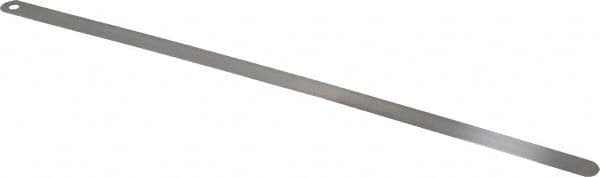 Starrett - 0.35mm Thick x 1/2 Inch Wide x 300mm Leaf Length, Parallel Feeler Gage - Tempered Steel - Caliber Tooling