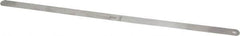 Starrett - 0.45mm Thick x 1/2 Inch Wide x 300mm Leaf Length, Parallel Feeler Gage - Tempered Steel - Caliber Tooling