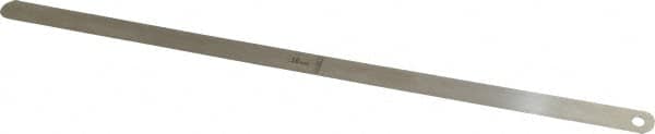 Starrett - 0.5mm Thick x 1/2 Inch Wide x 300mm Leaf Length, Parallel Feeler Gage - Tempered Steel - Caliber Tooling