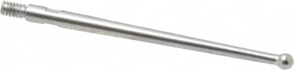 Starrett - 2mm Ball Diam, Steel, Ball Test Indicator Contact Point - 1-5/16" Contact Point Length, Use with Starrett 811 & 811M Dial Test Indicators - Caliber Tooling