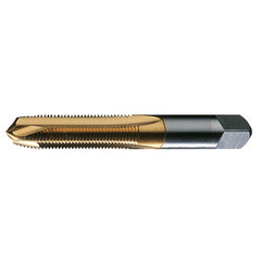 M4x0.7 2 Flute D4 Plug HSS Standard Spiral Point Tap- TiN - Exact Industrial Supply