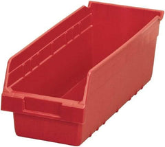 Akro-Mils - 17-7/8" Deep, Red Polymer Hopper Shelf Bin - 6" High x 6-5/8" Wide x 17-7/8" Long - Caliber Tooling