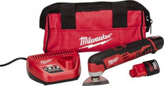 Milwaukee Tool - 12 Volt, Cordless Multi Tool Kit - 5,000 to 20,000 RPM, Battery Included - Caliber Tooling