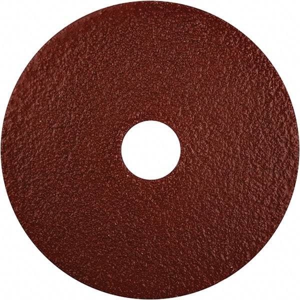 Norton - 4-1/2" Diam 7/8" Hole 50 Grit Fiber Disc - Coarse Grade, Aluminum Oxide - Caliber Tooling