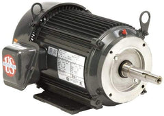 US Motors - 3/4 hp, TEFC Enclosure, No Thermal Protection, 1,725 RPM, 208-230/460 Volt, 60 Hz, Three Phase Standard Efficient Motor - Size 56 Frame, C-Face Mount, 1 Speed, Ball Bearings, 2.8-2.8/1.4 Full Load Amps, B Class Insulation, Reversible - Caliber Tooling