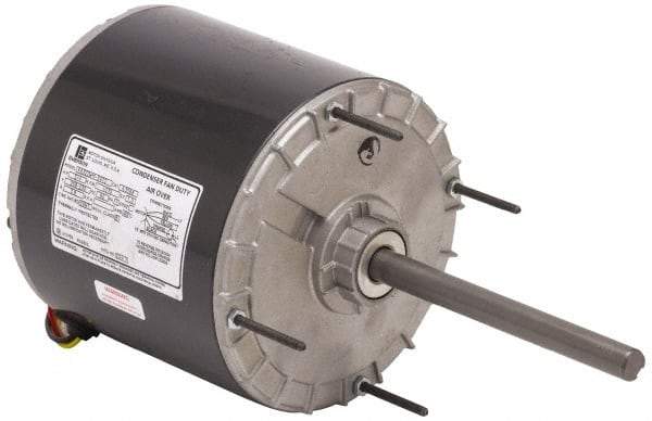 US Motors - 1 hp, OAO Enclosure, Auto Thermal Protection, 1,075 RPM, 208-230 Volt, 60 Hz, Single Phase Permanent Split Capacitor (PSC) Motor - Size 56Z Frame, Stud/Band Mount, 1 Speed, Ball Bearings, 5.2 Full Load Amps, B Class Insulation, Reversible - Caliber Tooling