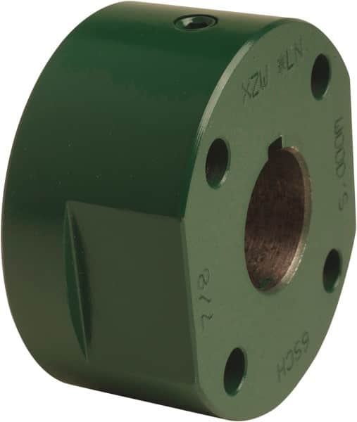 TB Wood's - 2-1/8" Bore, 1/2" x 1/4" Keyway Width x Depth, 5-1/4" Hub, 11 Flexible Coupling Hub - 5-1/4" OD, 2-23/32" OAL, Cast Iron, Order 2 Hubs, 2 Flanges & 1 Sleeve for Complete Coupling - Caliber Tooling