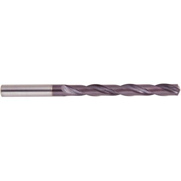 National Twist Drill - 5.4mm 140° Spiral Flute Solid Carbide Taper Length Drill Bit - Caliber Tooling