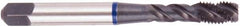 Regal Cutting Tools - 7/16-14 UNC 3 Flute 3B Bottoming Spiral Flute Tap - Vanadium High Speed Steel, Oxide Finish, Right Hand Flute, Right Hand Thread, H3, Series Triple Crown - Caliber Tooling