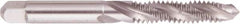 Regal Cutting Tools - 7/8-9 UNC 4 Flute 3B Plug Spiral Flute Tap - High Speed Steel, Bright Finish, 4-11/16" OAL, Right Hand Flute, Right Hand Thread, H4 - Caliber Tooling