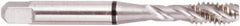 Regal Cutting Tools - #6-40 UNF 3 Flute 2B Bottoming Spiral Flute Tap - High Speed Steel, Bright Finish, Right Hand Flute, Right Hand Thread, H2, Series Triple Crown - Caliber Tooling