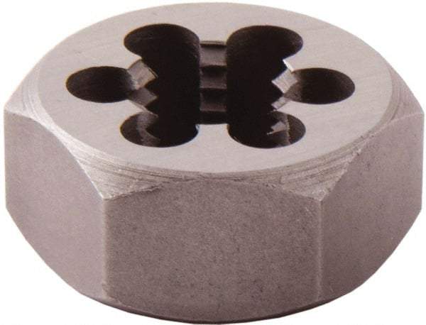 Regal Cutting Tools - 1-1/2 - 12 UNF Thread, 2-9/16" Hex, Right Hand Thread, Hex Rethreading Die - High Speed Steel, 1" Thick - Exact Industrial Supply