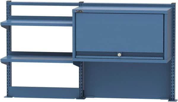 Lista - Steel Workbench & Workstation Riser Combination - 30" High, Use with 72" Long Workbenches - Caliber Tooling