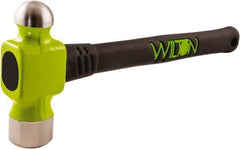 Wilton - 1-1/2 Lb Head Drop Forged Steel Ball Pein Hammer - Steel Handle with Grip, 14" OAL, Steel Rods Throughout for Added Strength - Caliber Tooling