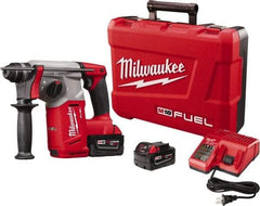 Milwaukee Tool - 18 Volt 1" SDS Plus Chuck Cordless Rotary Hammer - 0 to 4,900 BPM, 0 to 1,400 RPM, Reversible - Caliber Tooling