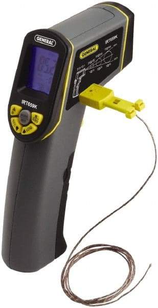 General - -50 to 650°C (-58 to 1201°F) Infrared Thermometer - 12:1 Distance to Spot Ratio - Caliber Tooling