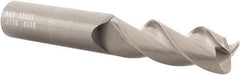 SGS - 3/8", 3 Flute, Single End, Solid Carbide, 0.06" Corner Radius End Mill - 2-1/2" OAL, 38° Helix, Right Hand Flute, 1" LOC, Right Hand Cut - Caliber Tooling