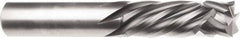 SGS - 8mm Cutting Diam x 25mm Length of Cut, 4 Flute, Compression Spiral Router Bit - Diamond Coated, Right Hand Cut, Solid Carbide, 63mm OAL x 8mm Shank Diam, Square End - Caliber Tooling