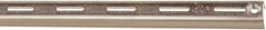 Knape & Vogt - 1,060 Lb Capacity, Anachrome Steel Coated, Shelf Standard Bracket - 96" Long, 11/16" High, 7/8" Wide - Caliber Tooling