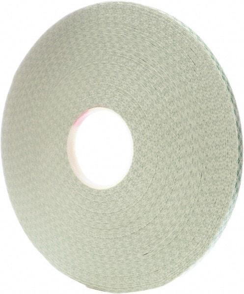 3M - 1/2" x 72 Yd Acrylic Adhesive Double Sided Tape - 31 mil Thick, Off-White, Foam Liner - Caliber Tooling