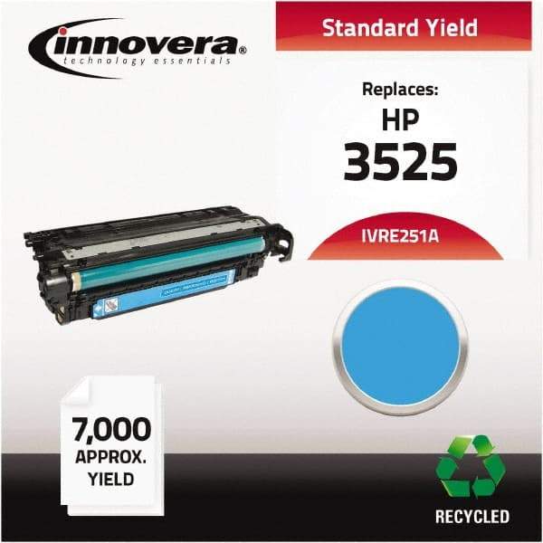 innovera - Cyan Toner Cartridge - Use with HP Color LaserJet CM3530 MFP, CM3530FS MFP, CP3525DN, CP3525N, CP3525X - Caliber Tooling