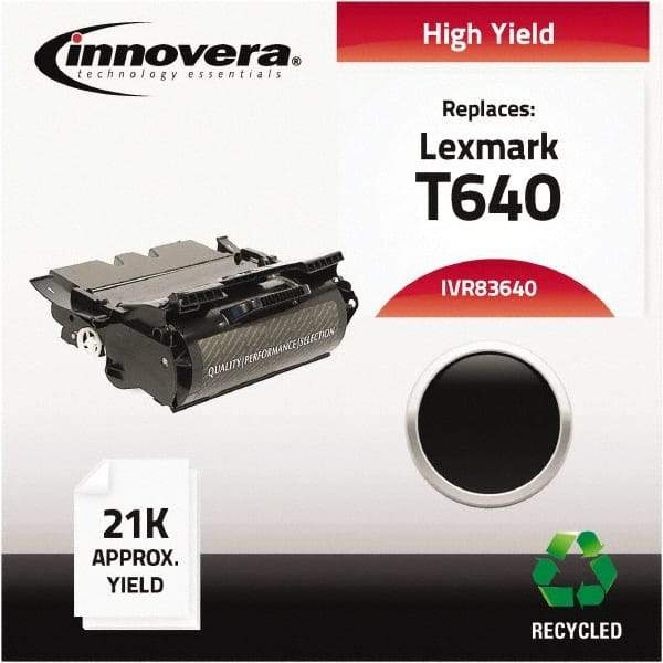 innovera - Black Toner Cartridge - Use with Lexmark T640, T640DN, T640DTN, T640N, T640TN, T642, T642DTN, T642N, T642TN, T644, T644DTN, T644N, T644TN, X642E, X644E, X646E - Caliber Tooling