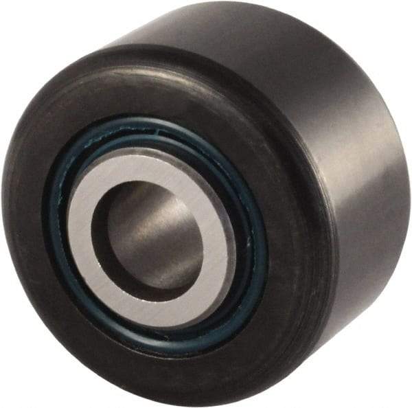 RBC Bearings - 7/16" Bore, 1-1/2" Roller Diam x 7/8" Roller Width, 52100 Chrome Steel Crowned Sealed Yoke Roller - 6,200 Lb Dynamic Load Capacity, 15/16" Overall Width - Caliber Tooling