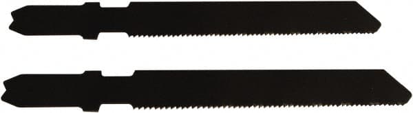 Disston - 2-3/4" Long, 20 Teeth per Inch, Carbon Steel Jig Saw Blade - Toothed Edge, 0.067" Thick, U-Shank, Raker Tooth Set - Caliber Tooling